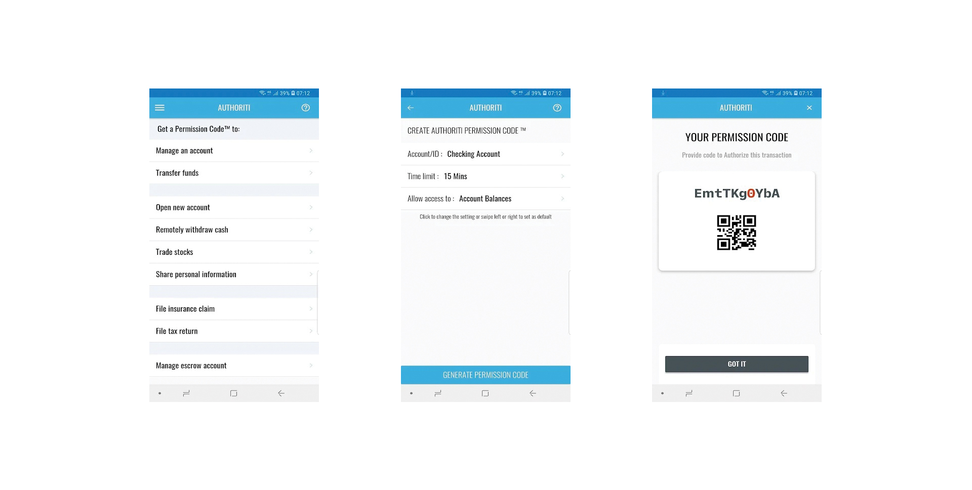 Screenshot of the Authoriti website