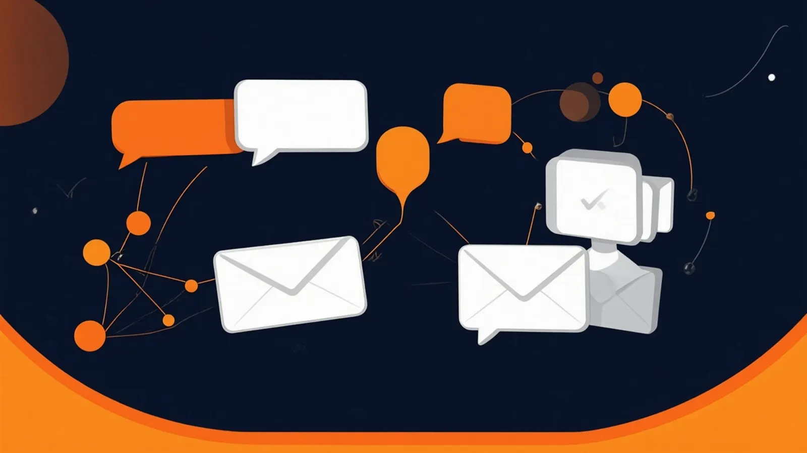 Illustration: a large magnet pulling small orange dots