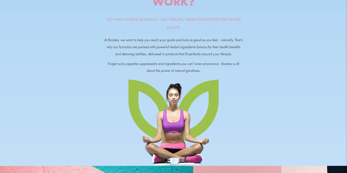 Bootea: another section of the website