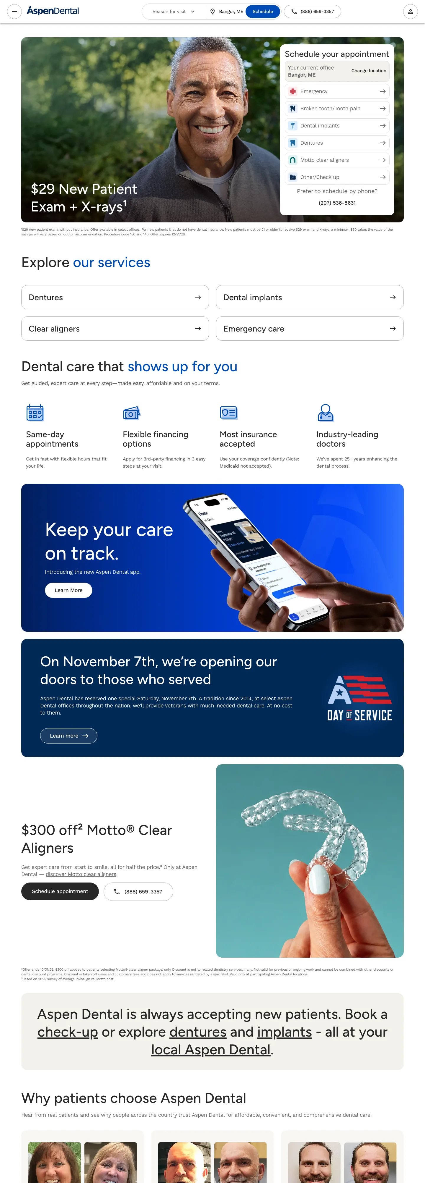 Dental clinics website