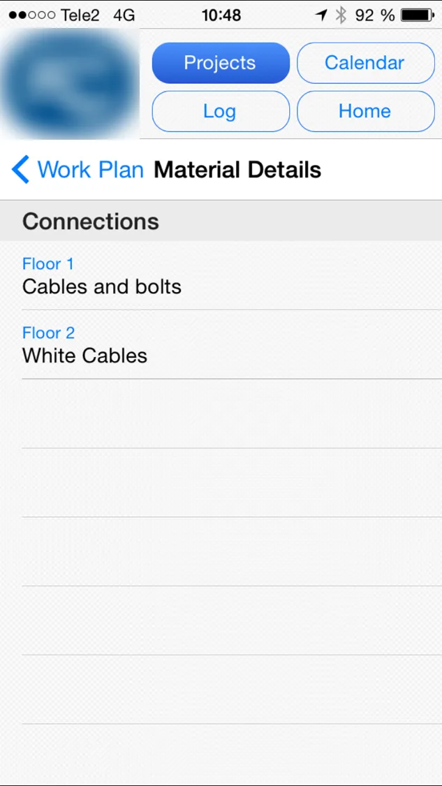 Fieldo: field work orders and communication app: app screen