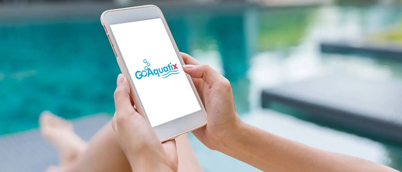 GoAquatix app on a phone