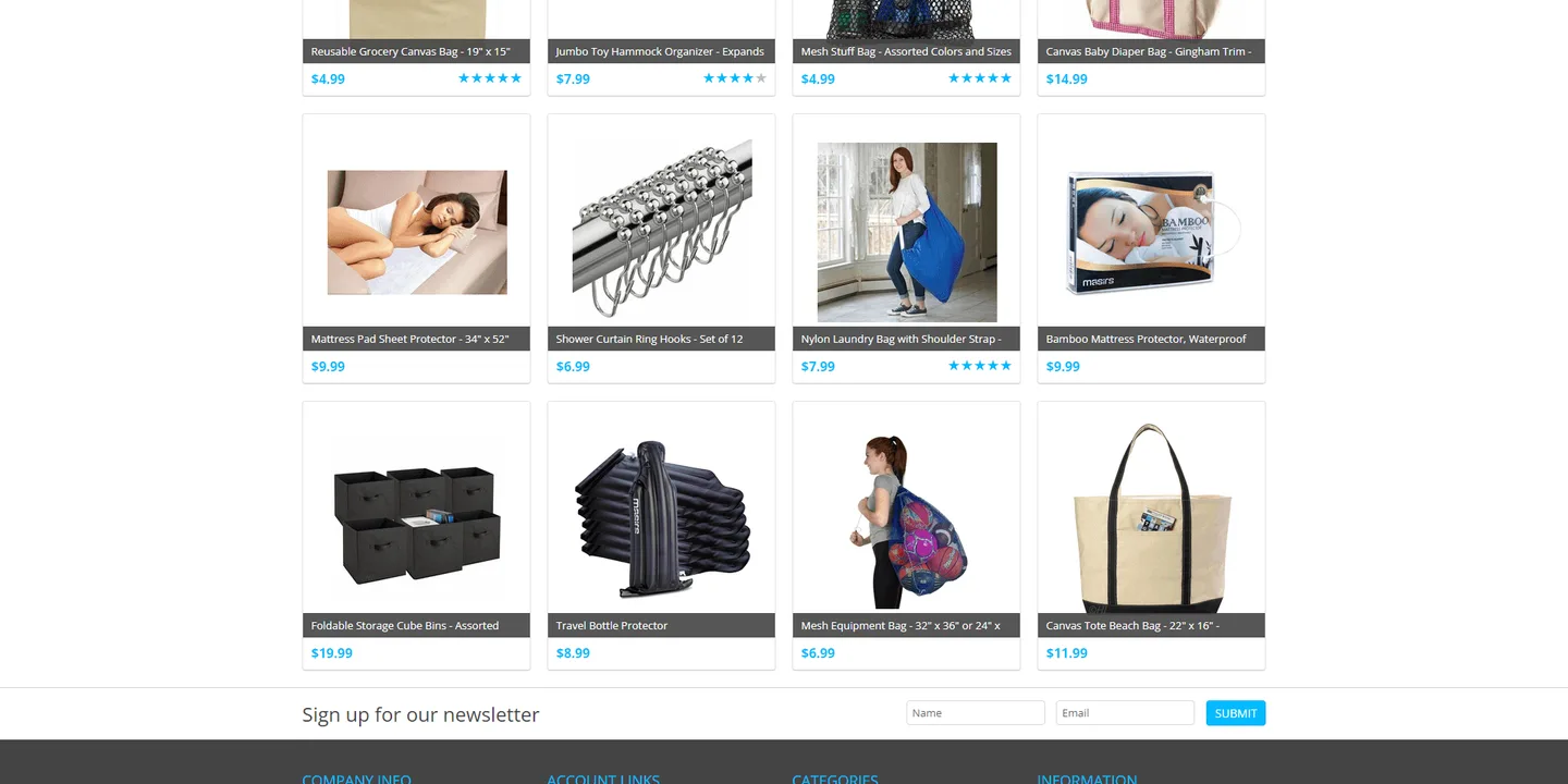 Handy Laundry: another section of the website