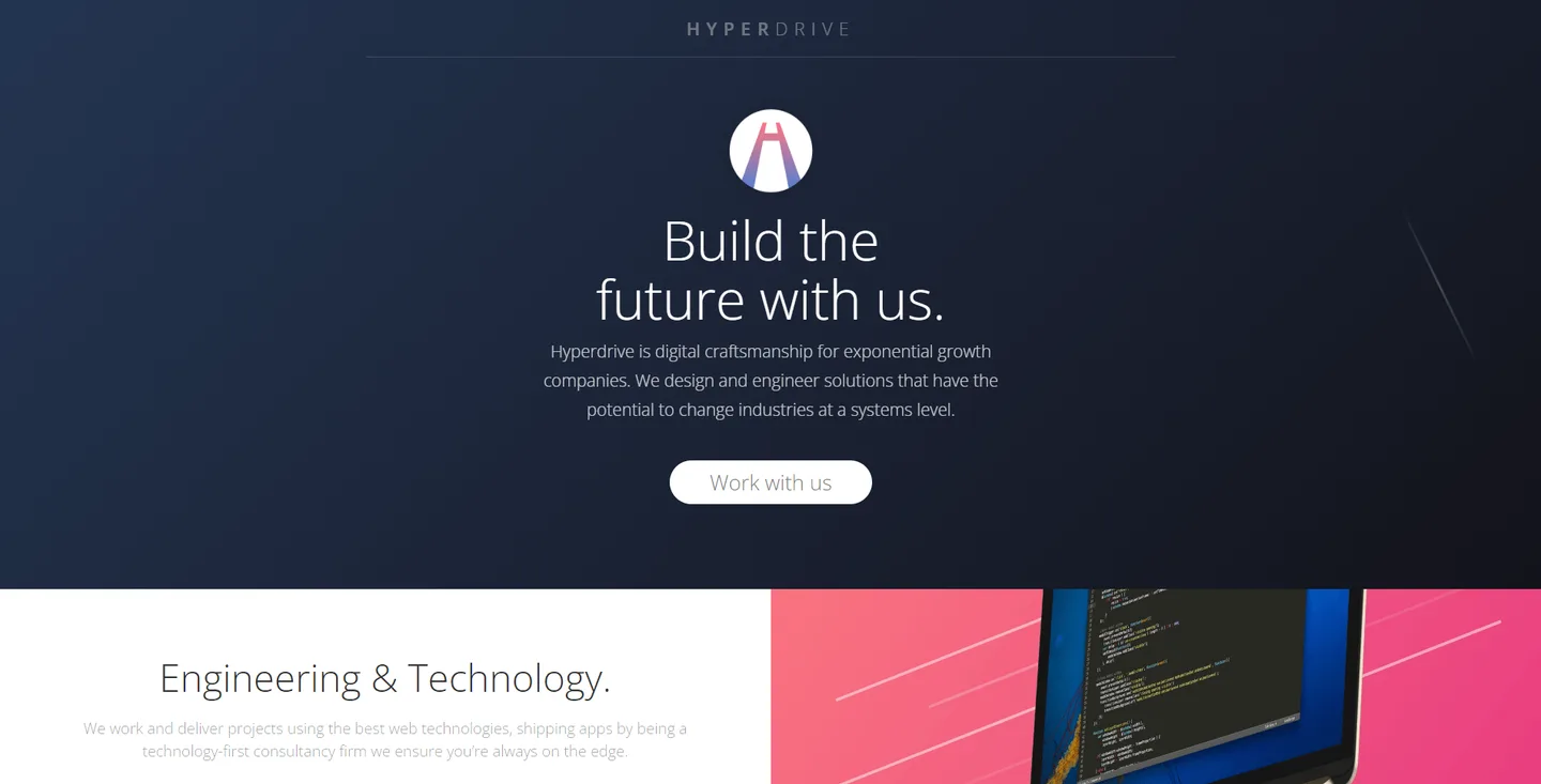 Hyperdrive: digital consultancy website: website