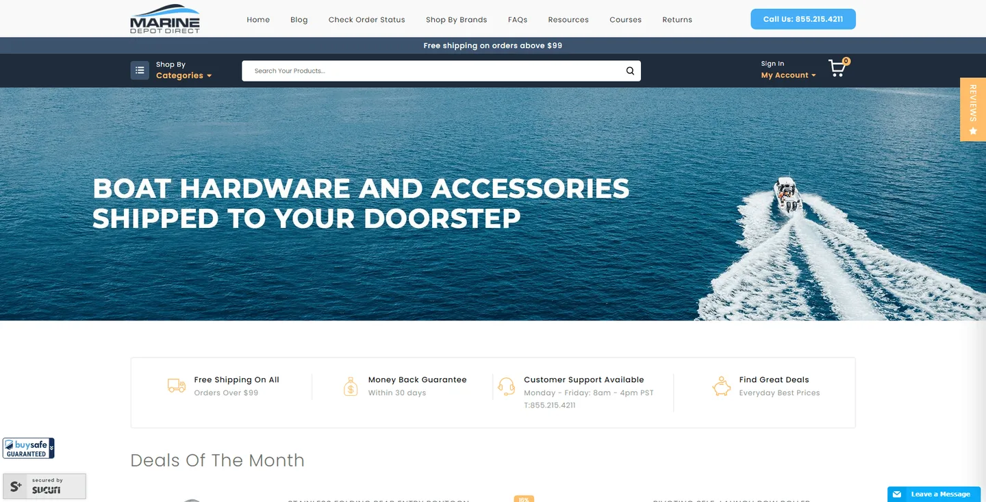 Marine Depot Direct: Magento 2 store upgrade: website