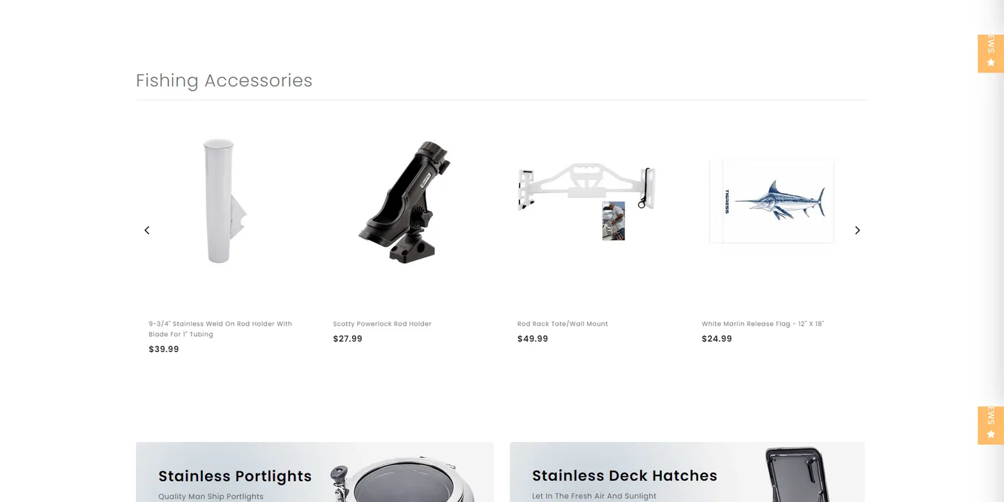 Marine Depot Direct: another section of the website