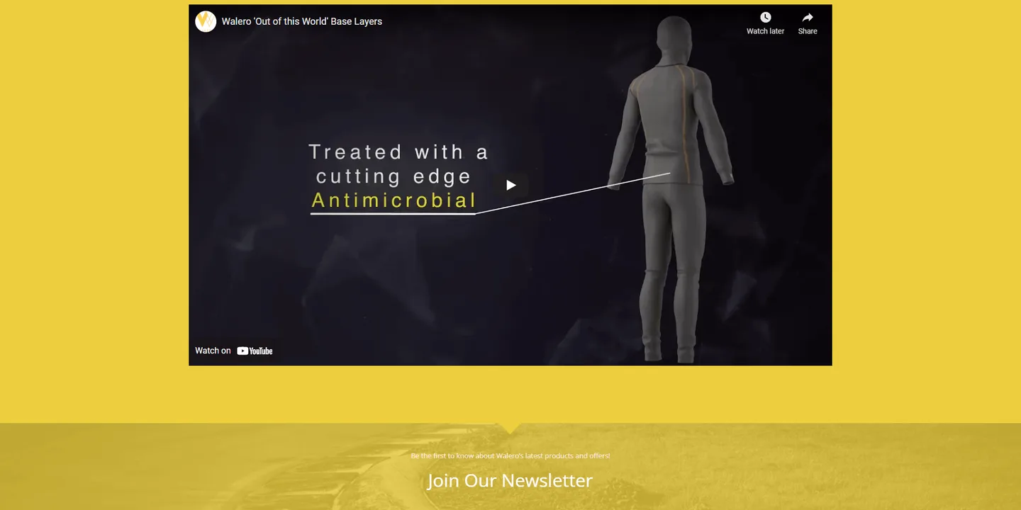 Walero: another section of the website